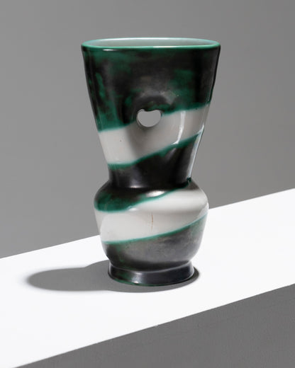 Vaso ceramico con collo largo, Henri Milet, anni '60