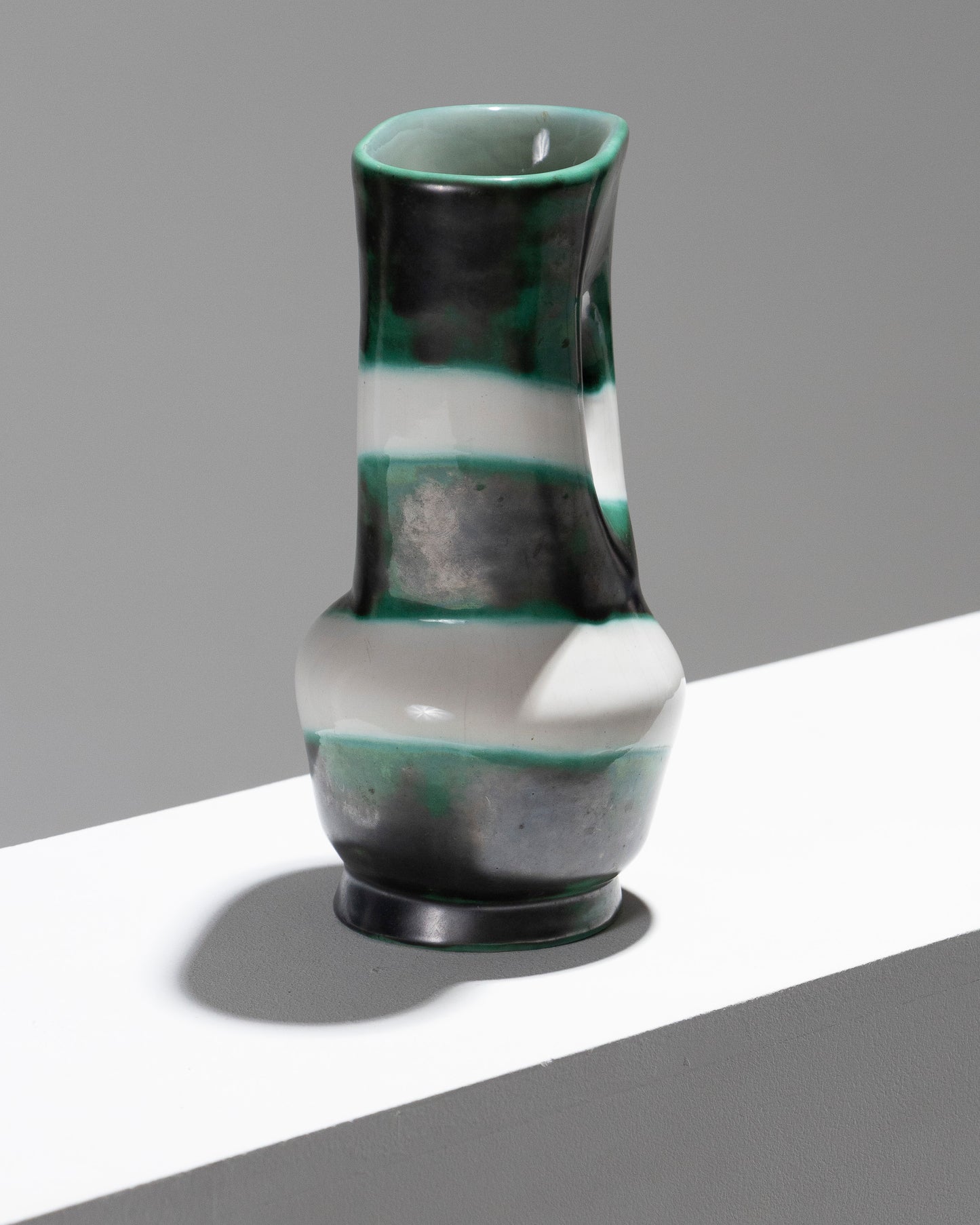 Vaso ceramico con collo largo, Henri Milet, anni '60