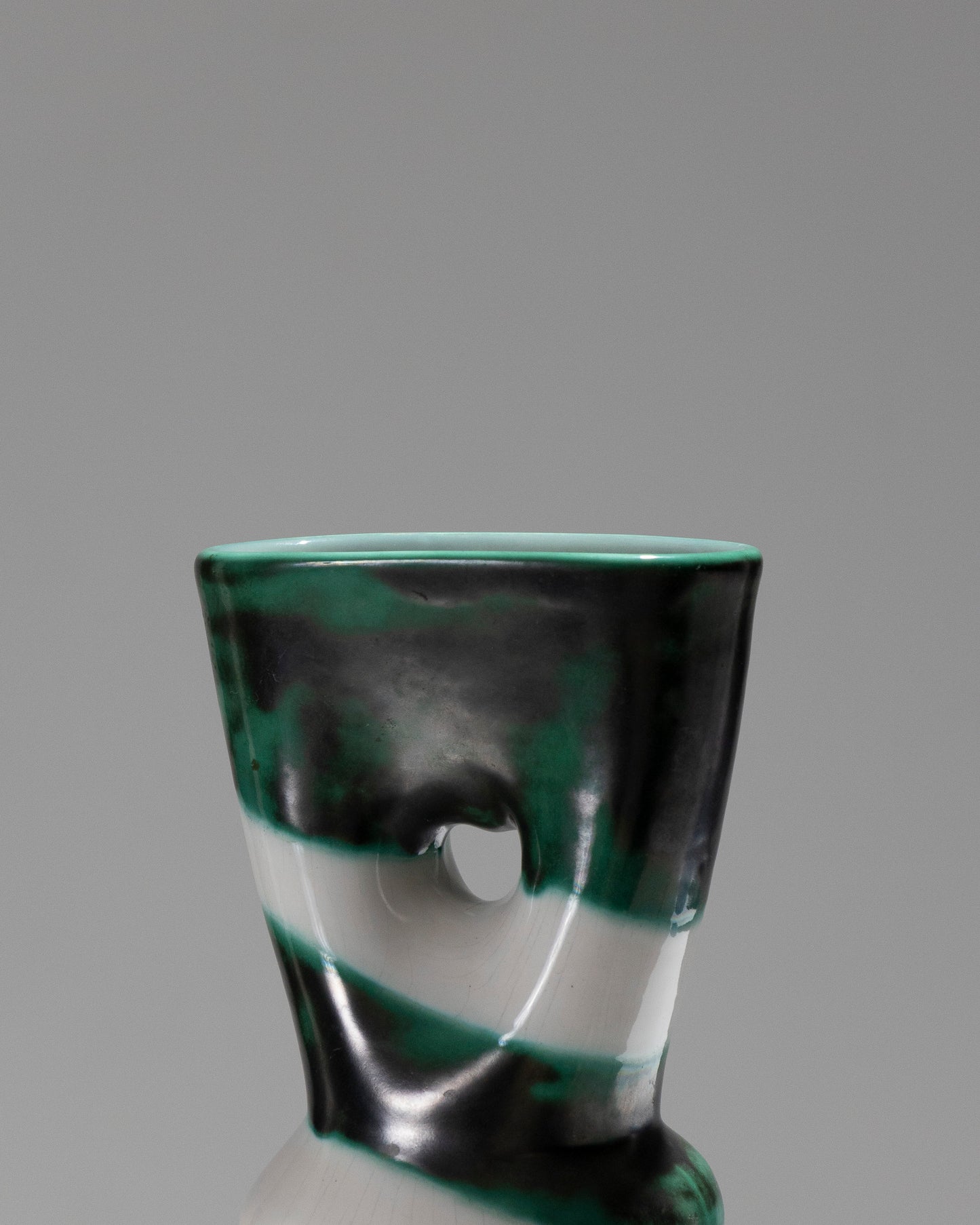 Vaso ceramico con collo largo, Henri Milet, anni '60