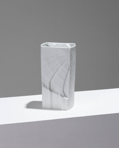 TEXTURED PORCELAIN VASE, MARTIN FREYER, 1980s