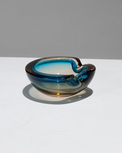 Gratis -formet glass Ashtrass of Murano, 1950 -tallet