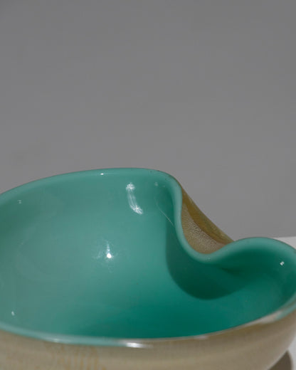 SMALL MURANO GLASS ASHTRAY, 1950s