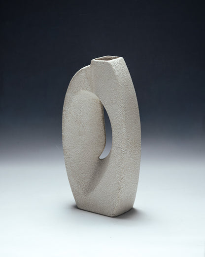 VASE EN FAÏENCE MOULÉE, ROBERTO RIGON, 1960s