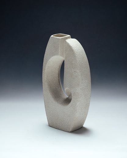 VASE EN FAÏENCE MOULÉE, ROBERTO RIGON, 1960s