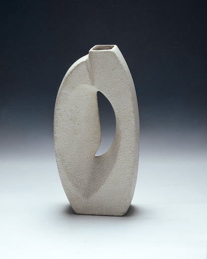 VASE EN FAÏENCE MOULÉE, ROBERTO RIGON, 1960s