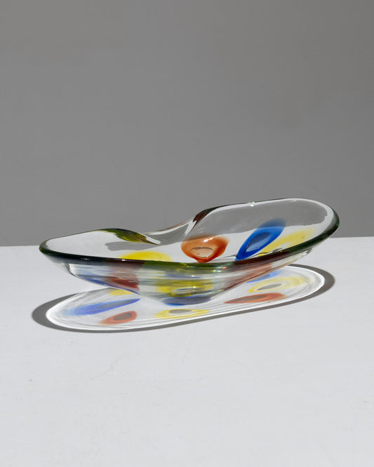 COUPE ALLONGÉE EN VERRE DE MURANO, 1950s