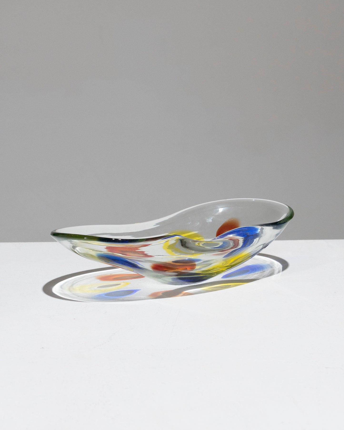 COUPE ALLONGÉE EN VERRE DE MURANO, 1950s