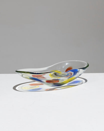 COUPE ALLONGÉE EN VERRE DE MURANO, 1950s