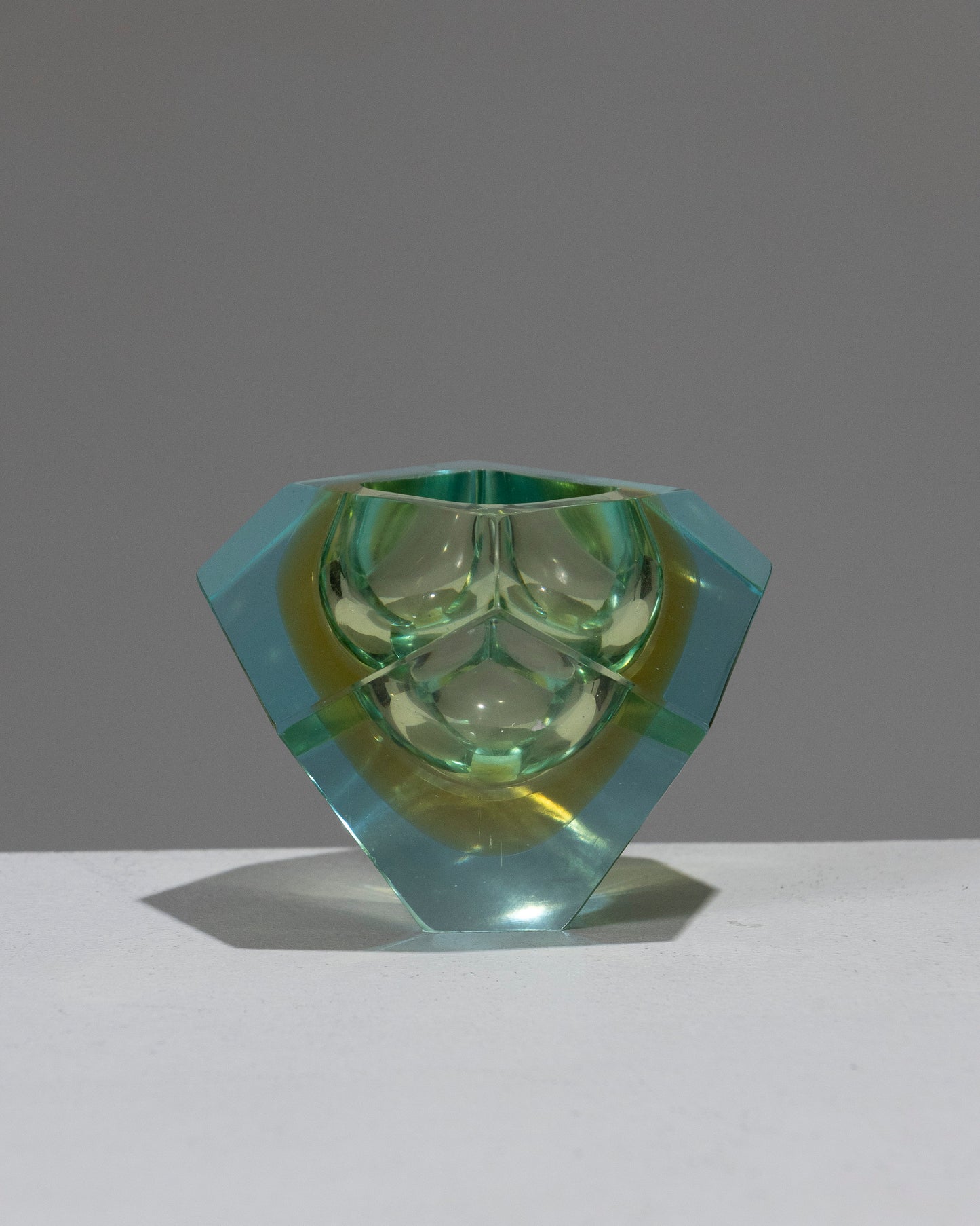 Handcraft kuttet i Murano -glass, 1950 -tallet