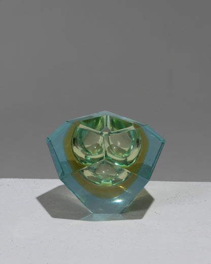 Handcraft kuttet i Murano -glass, 1950 -tallet