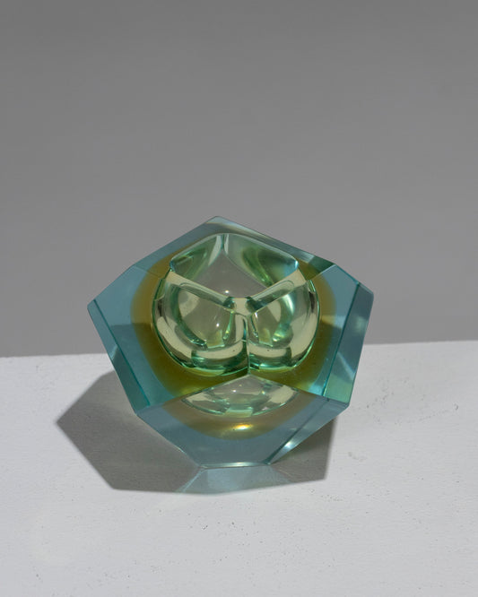 Handcraft kuttet i Murano -glass, 1950 -tallet