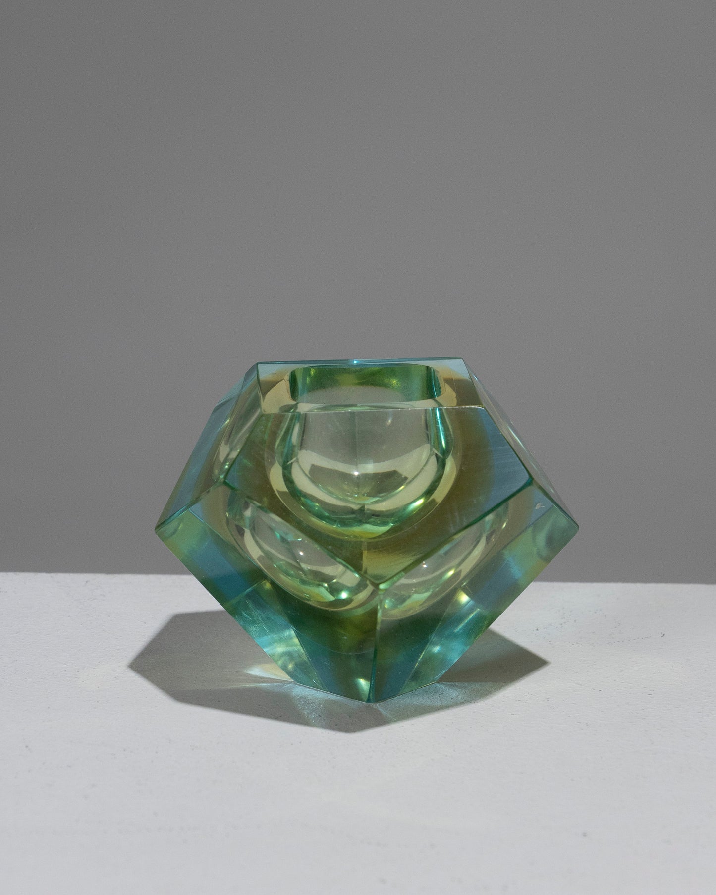 Handcraft kuttet i Murano -glass, 1950 -tallet