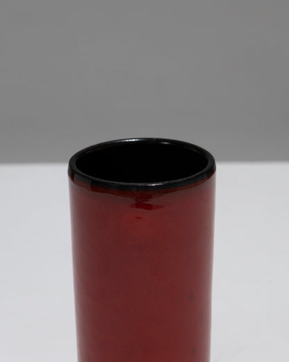 VASE CYLINDRIQUE EN CÉRAMIQUE, 1960s