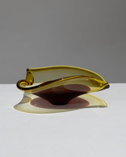 COUPE DE FORME LIBRE EN VERRE DE MURANO, 1950s