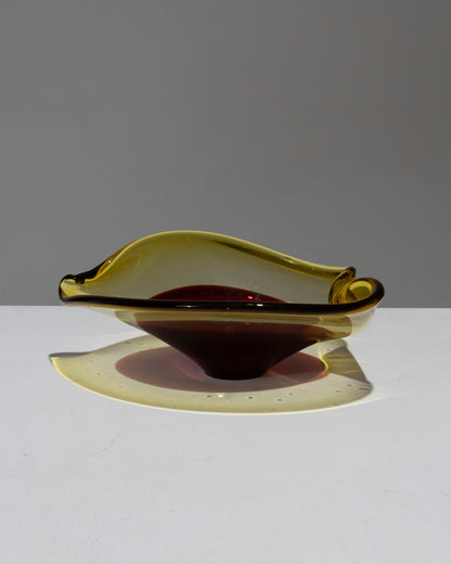 COUPE DE FORME LIBRE EN VERRE DE MURANO, 1950s