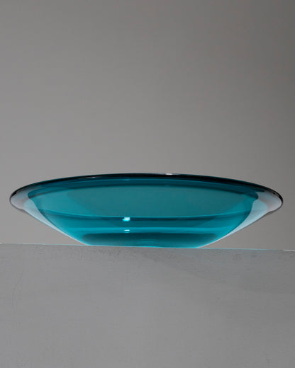 GRANDE COUPE EN VERRE BLEU, 1950s