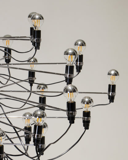 SUSPENSION '2097' EN MÉTAL, GINO SARFATTI, 1960s