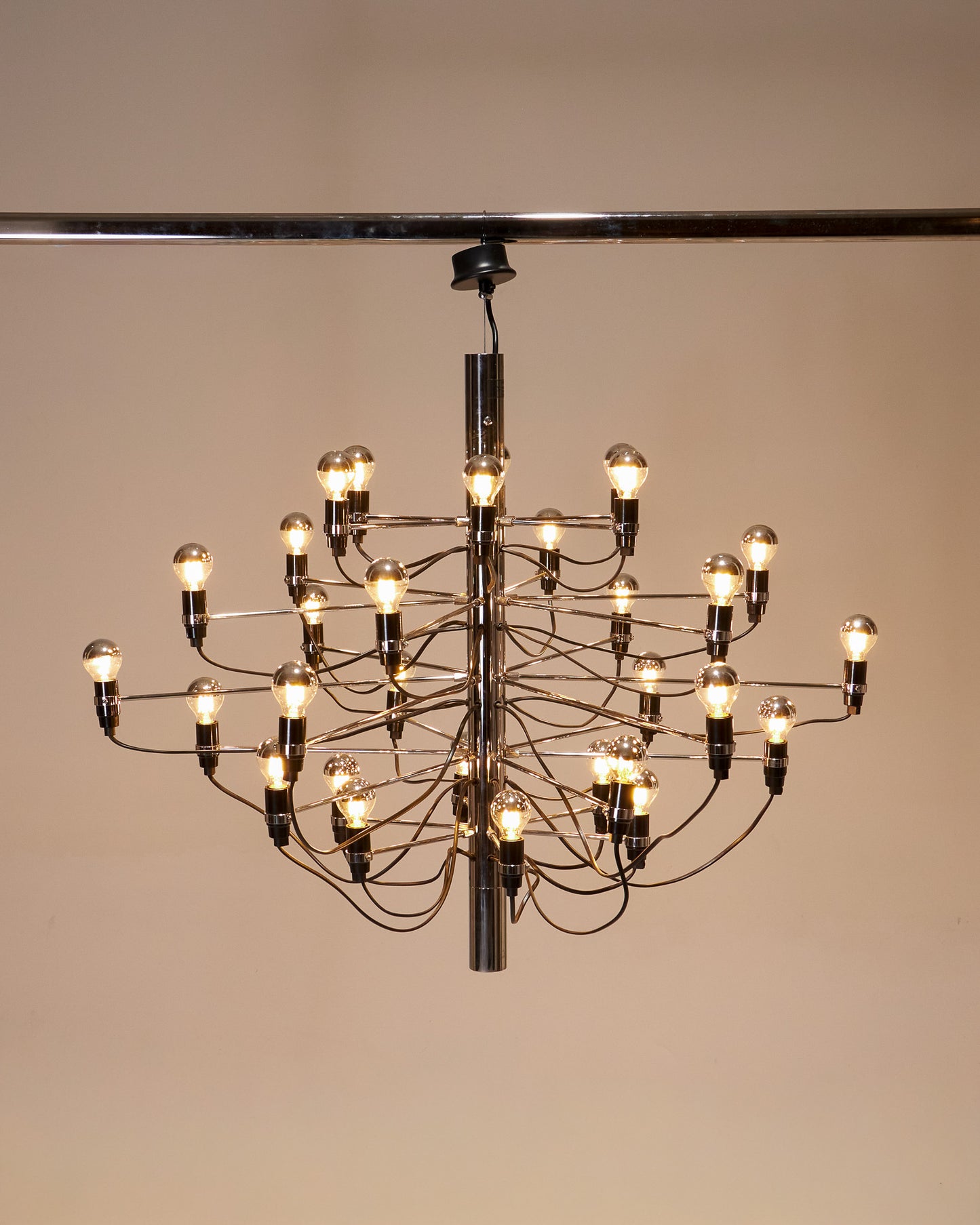 SUSPENSION '2097' EN MÉTAL, GINO SARFATTI, 1960s