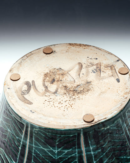 CORBEILLE EN FAÏENCE, ROBERT PICAULT, 1950s