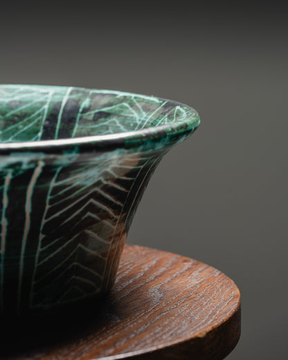 CORBEILLE EN FAÏENCE, ROBERT PICAULT, 1950s