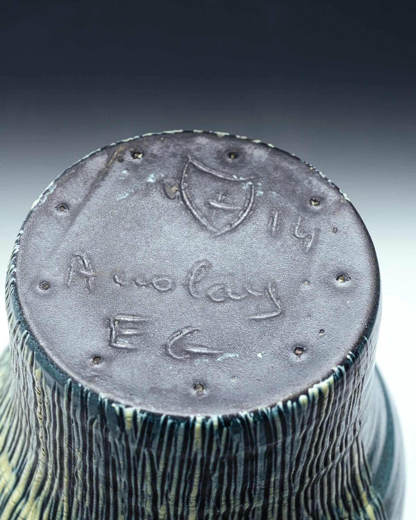 PICHET EN CÉRAMIQUE ÉMAILLÉE, ACCOLAY, 1950s