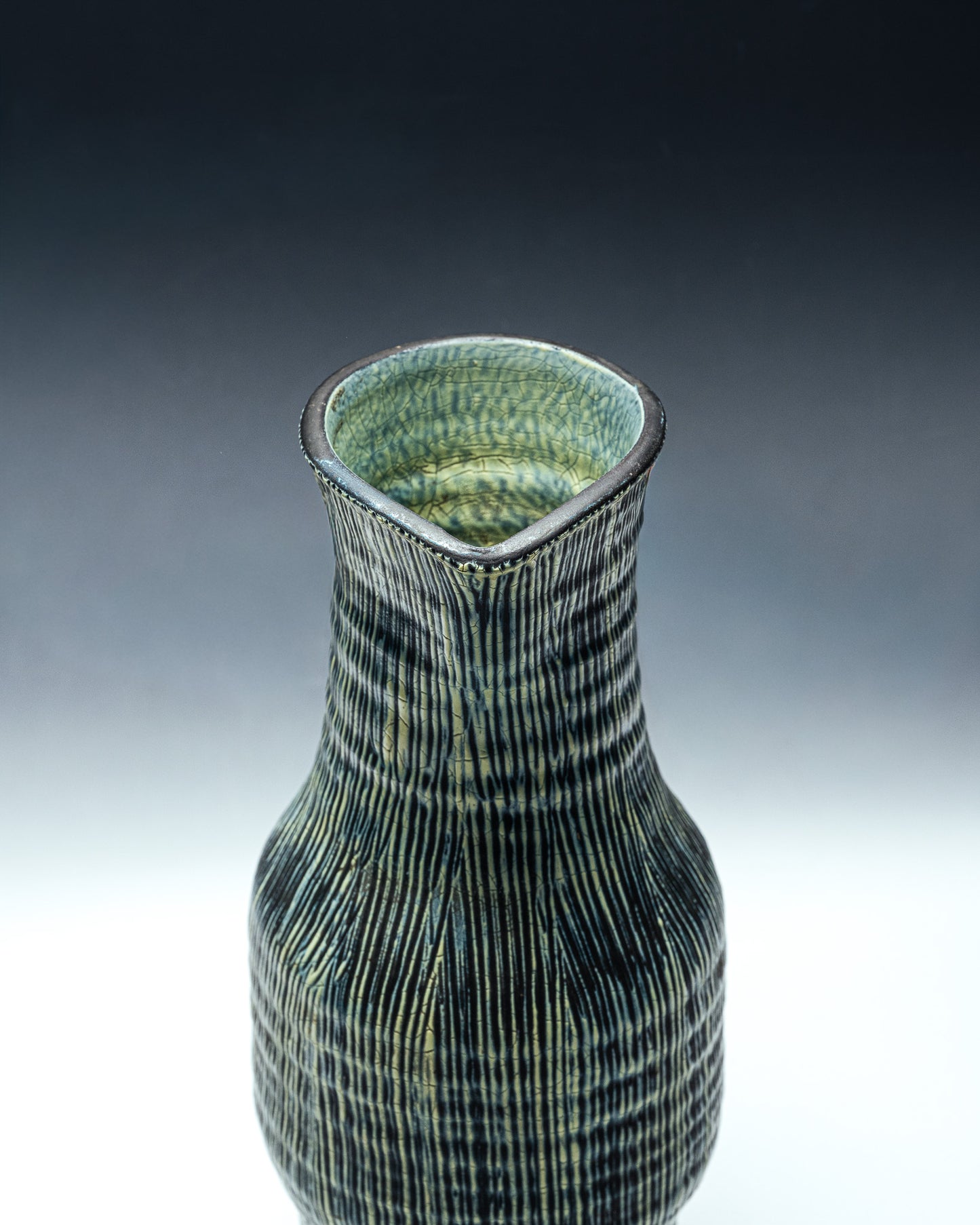 PICHET EN CÉRAMIQUE ÉMAILLÉE, ACCOLAY, 1950s