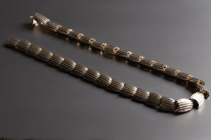 COLLIER EN MÉTAL ARGENTÉ, CLAUDE MONTANA, 1980s