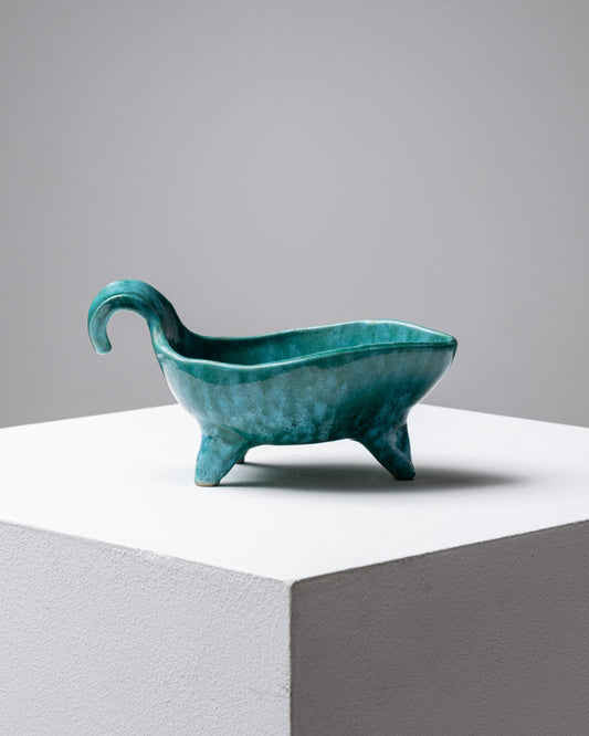 COUPELLE ZOOMORPHE EN CÉRAMIQUE ACCOLAY, 1950s