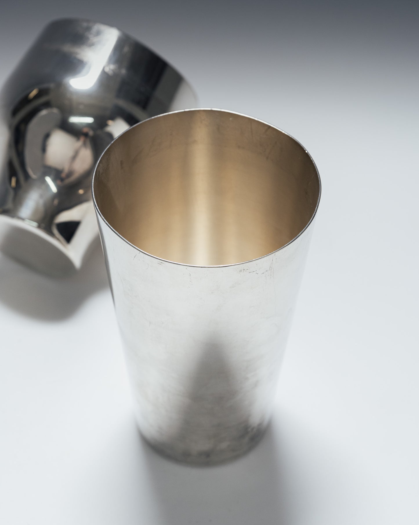 SILVER-PLATED METAL SHAKER, CHRISTOFLE, 1920s