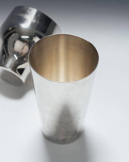 SILVER-PLATED METAL SHAKER, CHRISTOFLE, 1920s