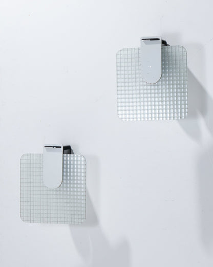 PAIRE D'APPLIQUES VERRE LUMIÈRE, JEAN PIERRE VITRAC, 1980s