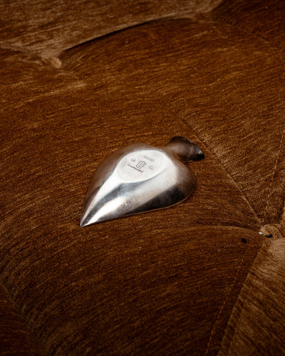 CENDRIER PIQUE PLAQUÉ ARGENT