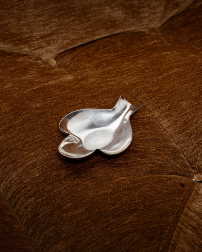 CENDRIER TRÈFLE PLAQUÉ ARGENT