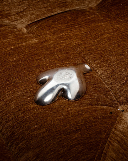 CENDRIER TRÈFLE PLAQUÉ ARGENT