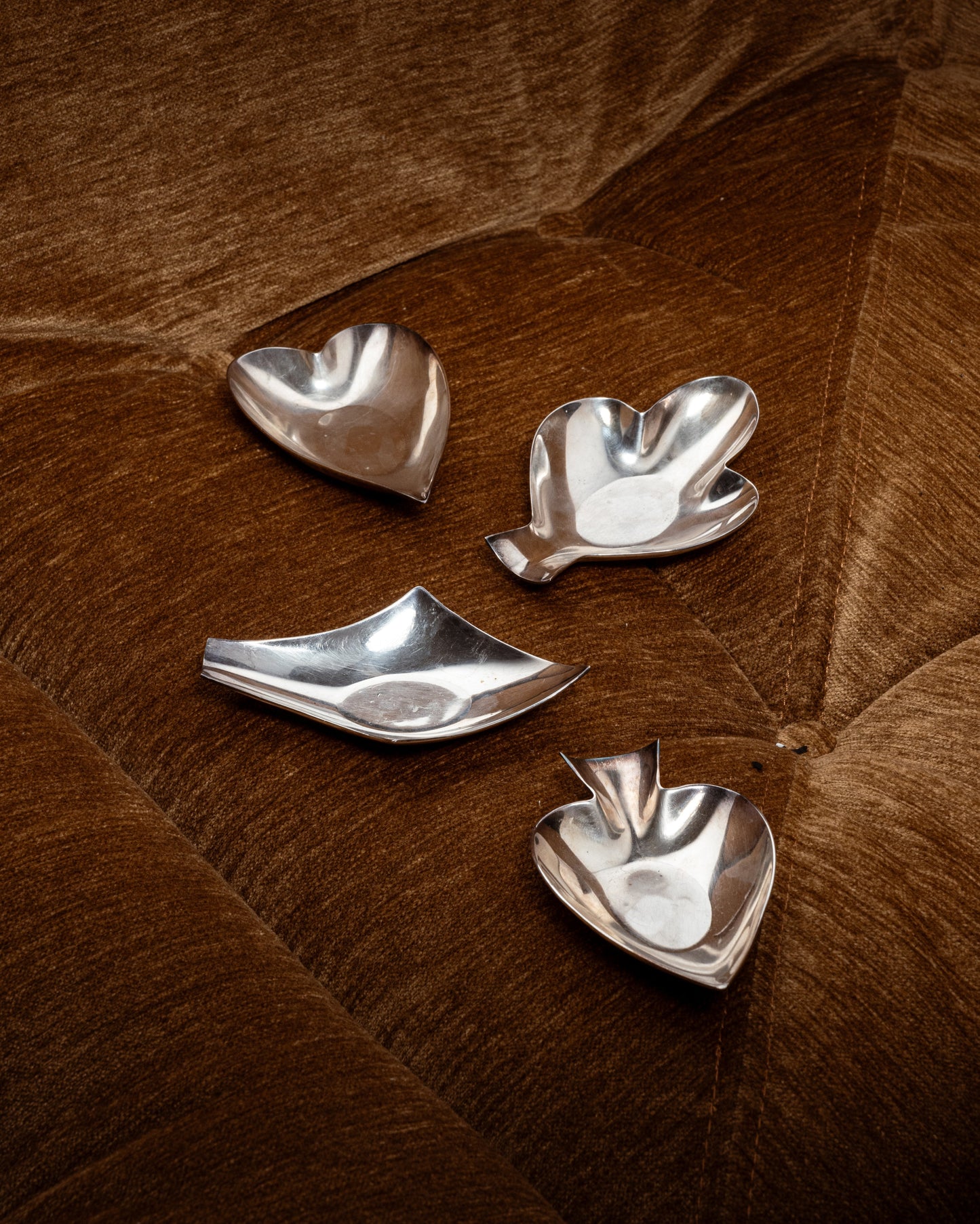 CENDRIER PIQUE PLAQUÉ ARGENT