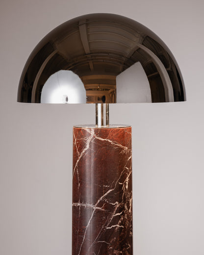 LAMPE DE TABLE ADEI EN MARBRE ET CHROME