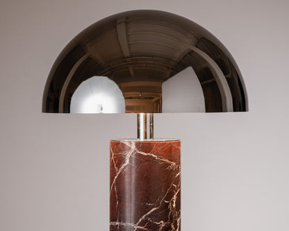 LAMPE DE TABLE ADEI EN MARBRE ET CHROME