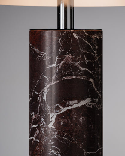 LAMPE DE TABLE ADEI EN MARBRE ET CHROME