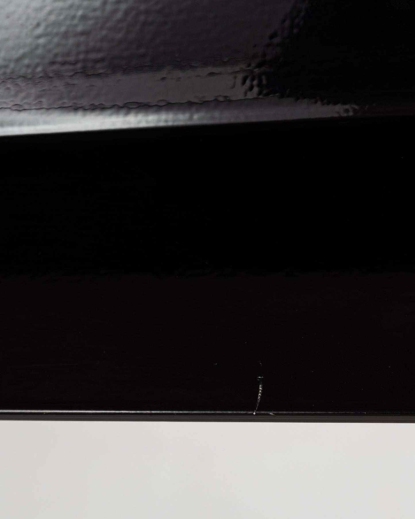 Black glass and metal compass table, 2000s