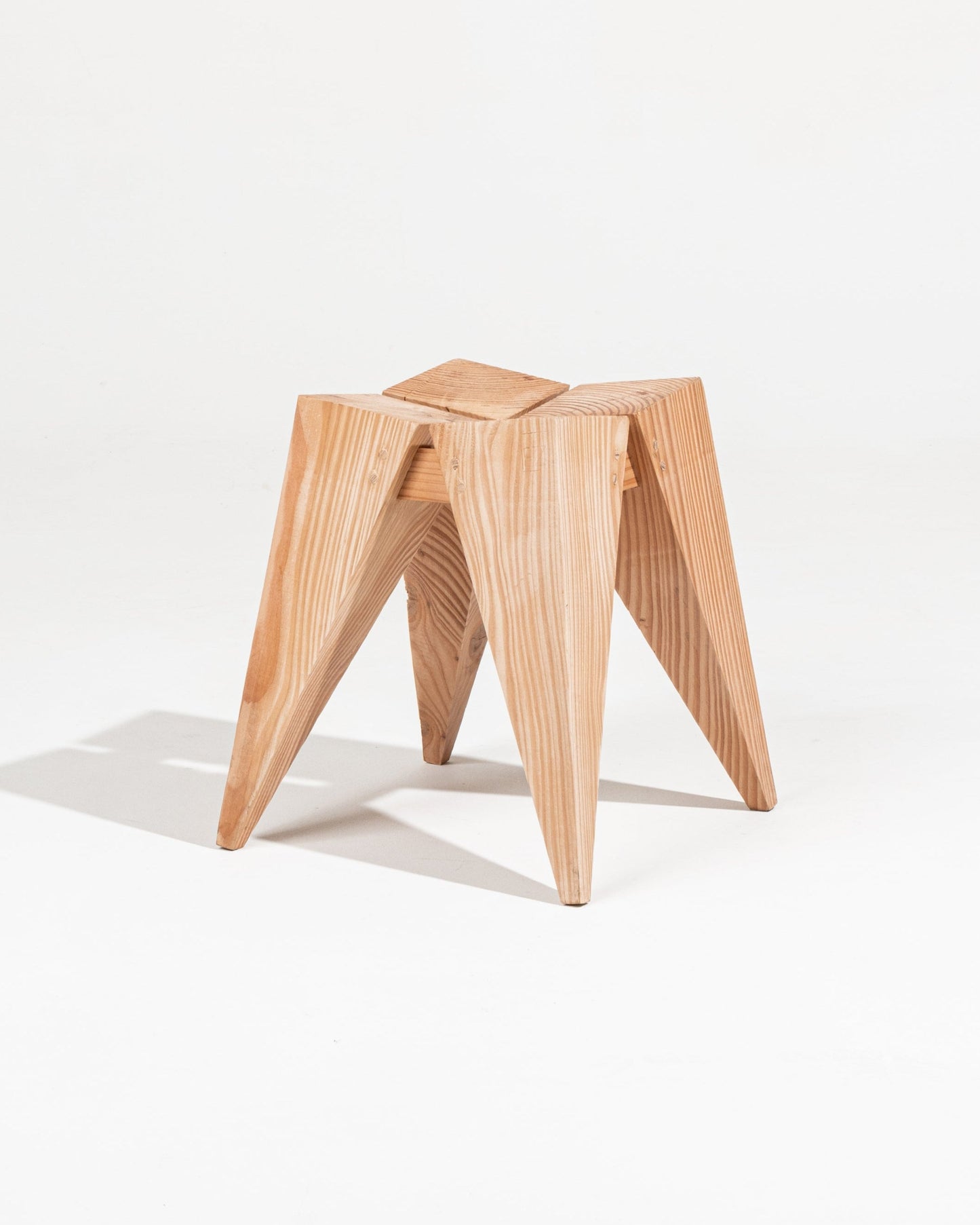 Carved wooden stool