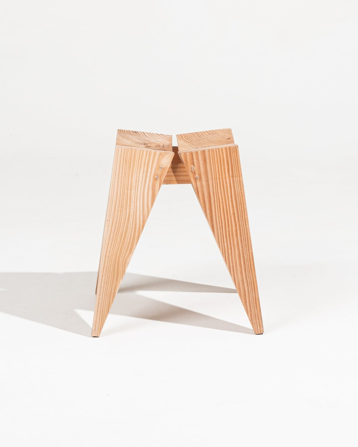 Carved wooden stool