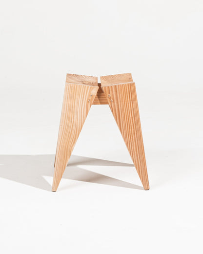 Carved wooden stool
