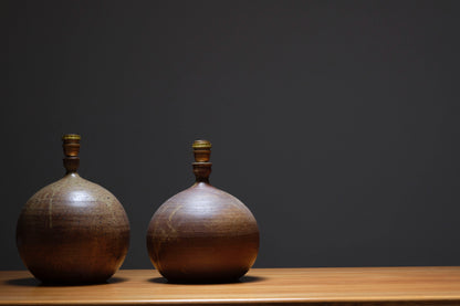 Sandstone ball-shaped lamp, 1970s