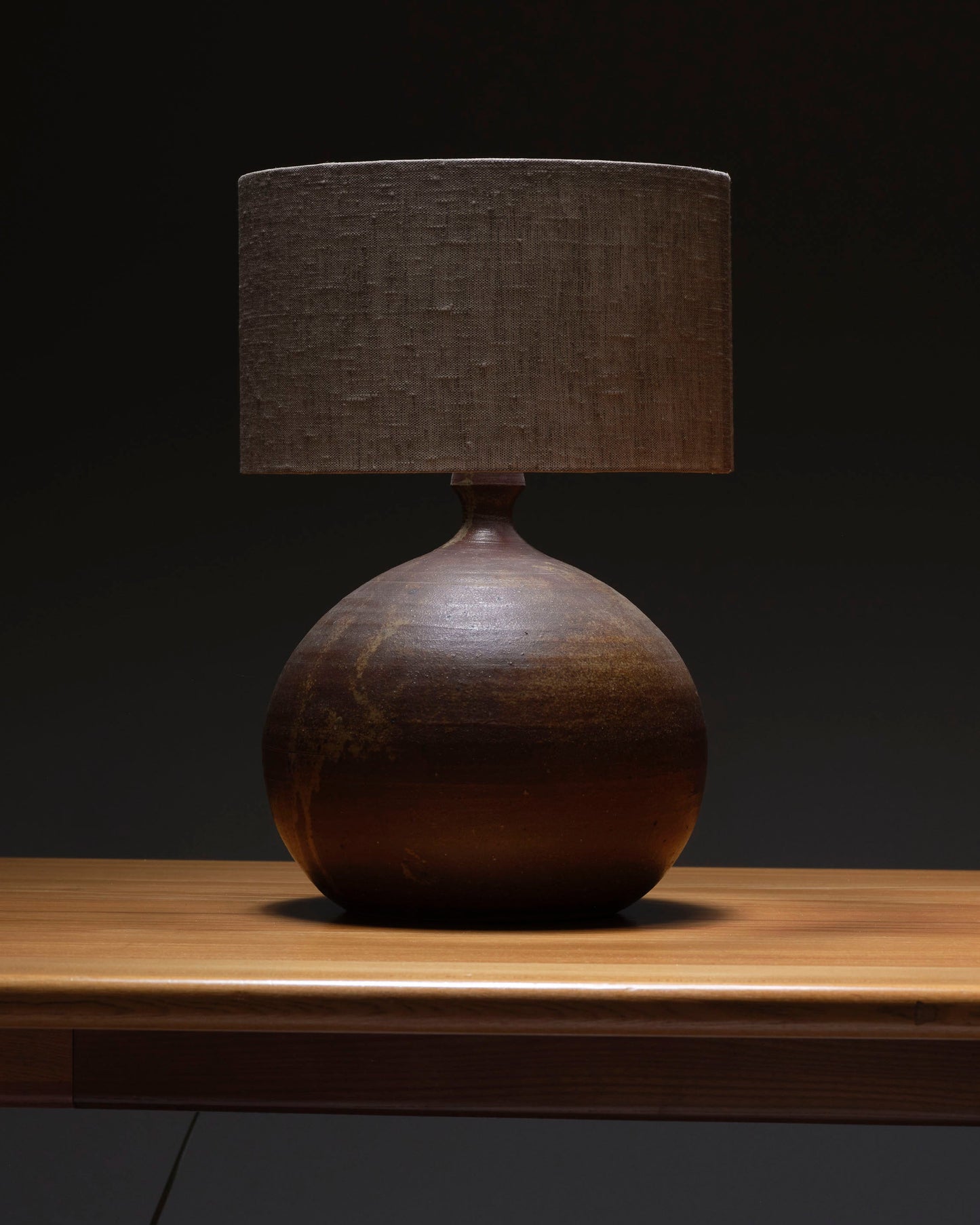 Sandstone ball-shaped lamp, 1970s