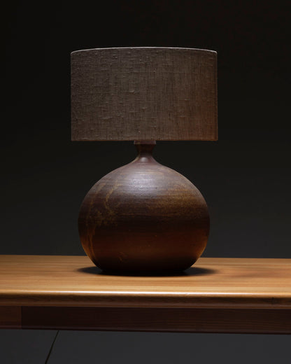 Sandstone ball-shaped lamp, 1970s