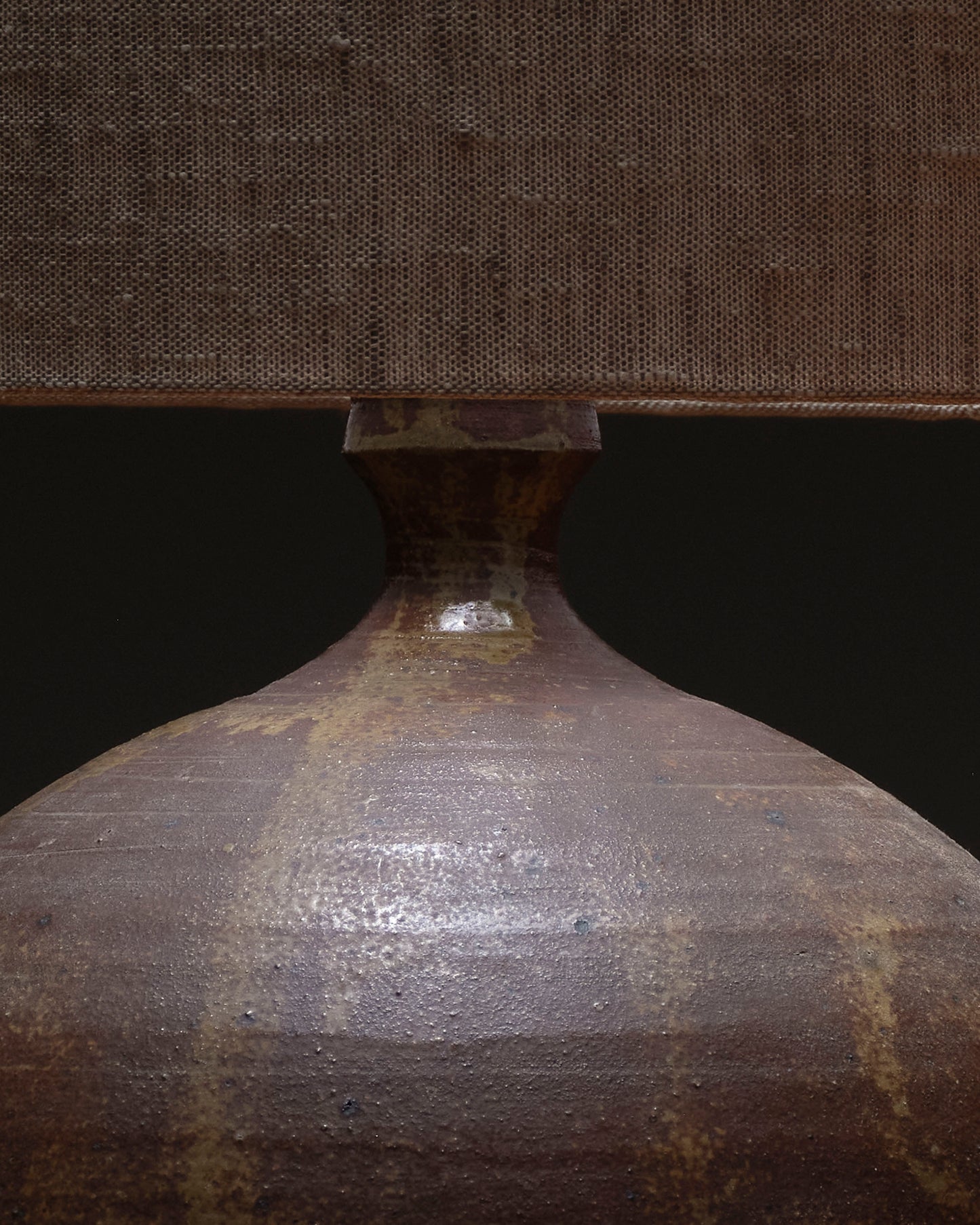 Sandstone ball-shaped lamp, 1970s