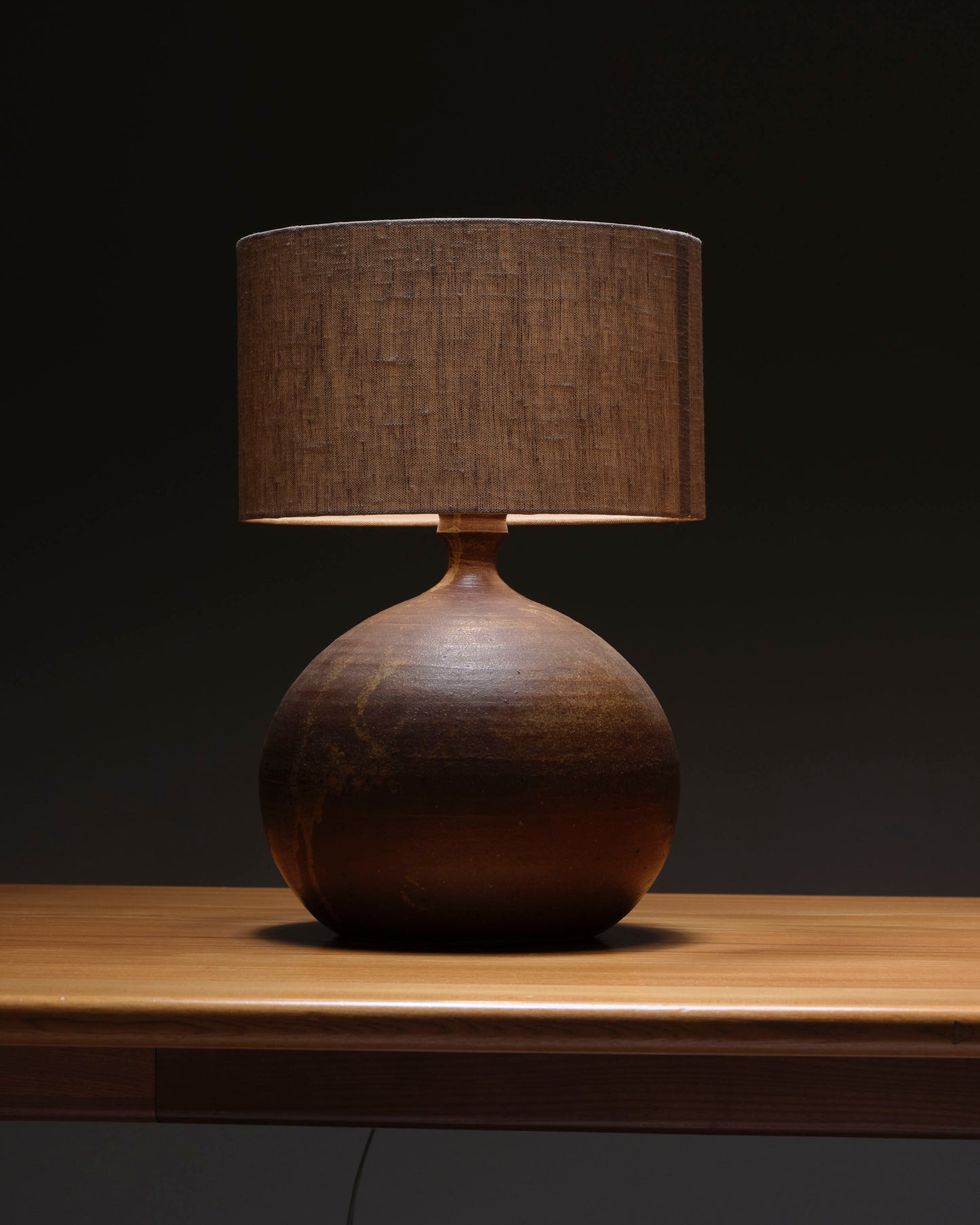Sandstone ball-shaped lamp, 1970s