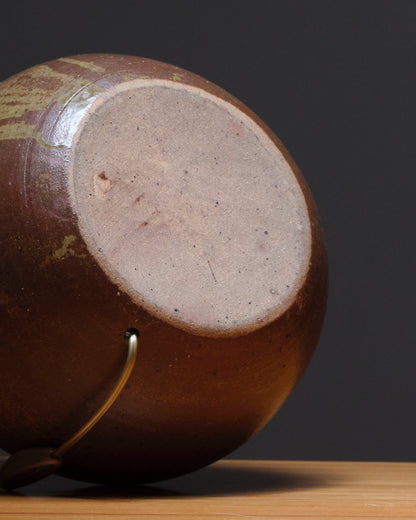 Sandstone ball-shaped lamp, 1970s