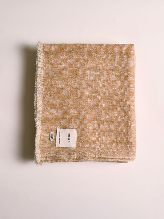 Cashmere plaid Texture mix lama / ivory 
