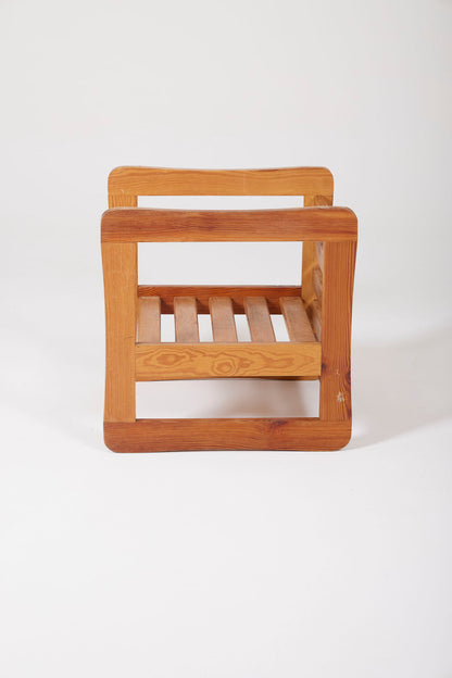 Tabouret en chêne 3 positions du designer français Marcel Gascoin (1907-1986) édité par Arhec dans les années 1950. Très bon état.